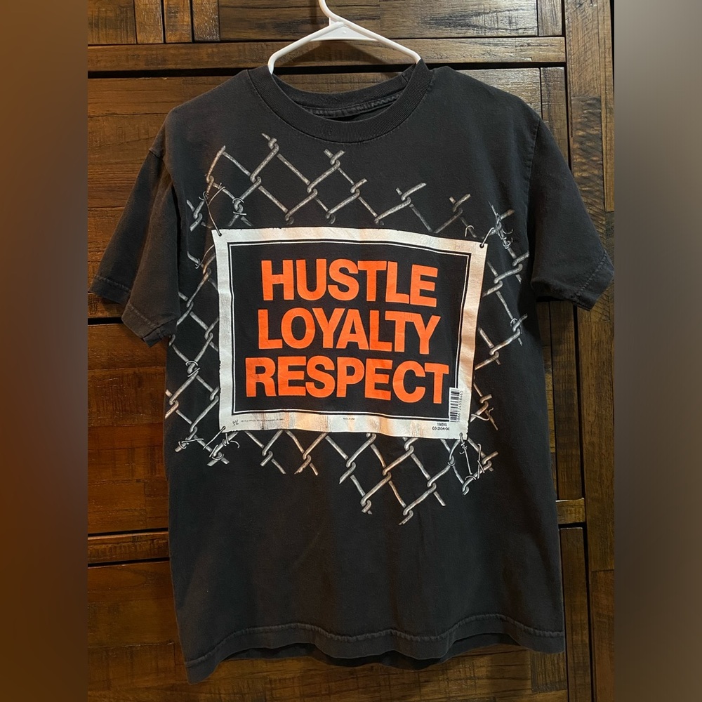 Vintage WWE John Cena Hustle Loyalty Respect Big Dog T-Shirt Size Medium
